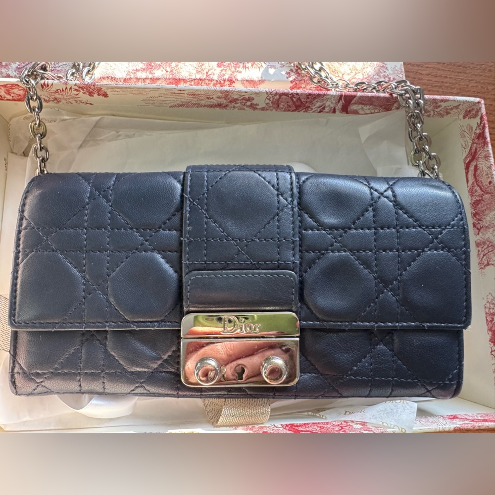Dior Cannage Wallet On Chain - Picture 3 of 12